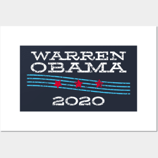 Elizabeth Warren 2020 with Barack Obama? Dare to Dream Posters and Art